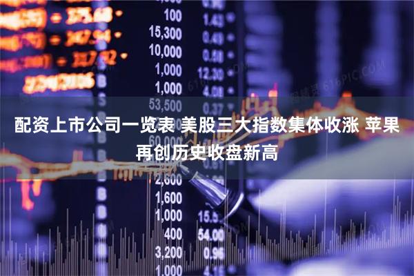 配资上市公司一览表 美股三大指数集体收涨 苹果再创历史收盘新高